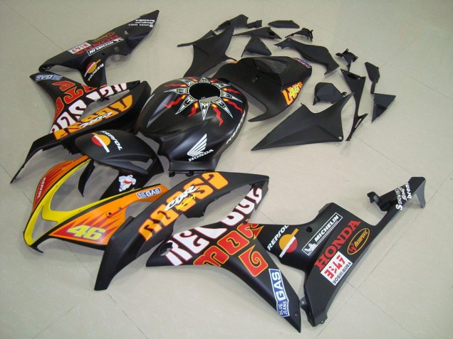 Cheap 2007-2008 Matte Black Rossi Honda CBR600RR Motorcycle Fairing Kits Cheap 2007-2008 Matte Black Rossi Honda CBR600RR Motorcycle Fairing Kits