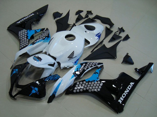 Cheap 2007-2008 White Black Blue Honda CBR600RR Bike Fairing Cheap 2007-2008 White Black Blue Honda CBR600RR Bike Fairing