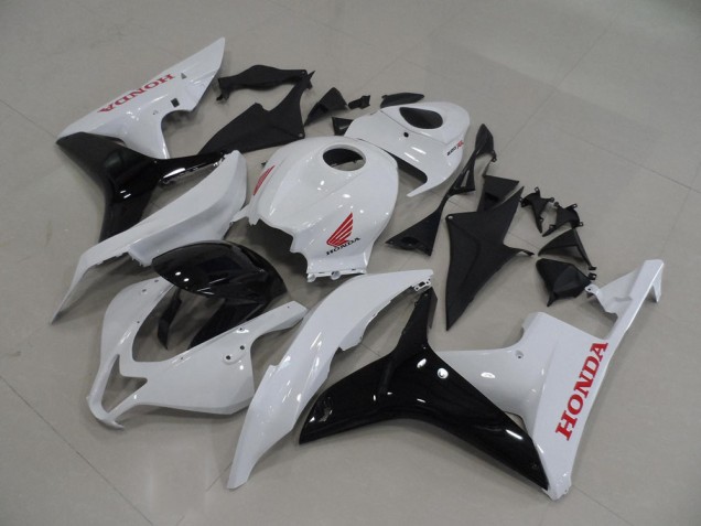 Cheap 2007-2008 White Black Honda CBR600RR Replacement Motorcycle Fairings