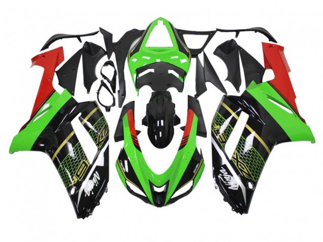 Cheap 2007-2008 Green Black Kawasaki ZX6R Motorcycle Fairing Kit Cheap 2007-2008 Green Black Kawasaki ZX6R Motorcycle Fairing Kit