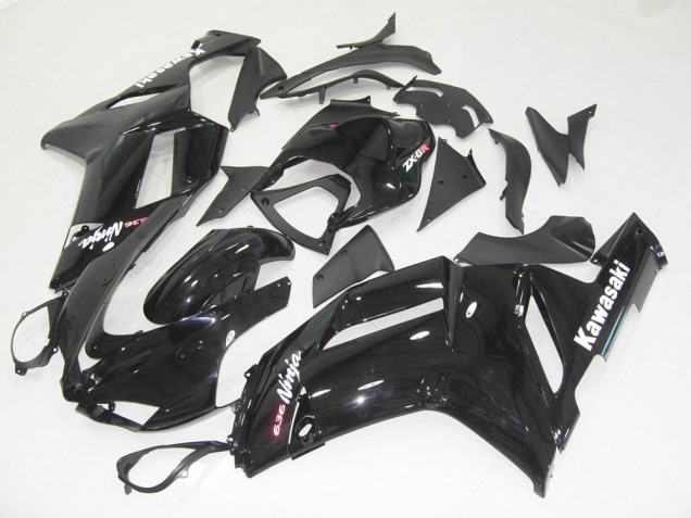 Cheap 2007-2008 Glossy Black Kawasaki ZX6R Motorcycle Bodywork & Bodywork Cheap 2007-2008 Glossy Black Kawasaki ZX6R Motorcycle Bodywork & Bodywork