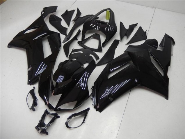 Cheap 2007-2008 Glossy Black Kawasaki ZX6R Motorcycle Bodywork Cheap 2007-2008 Glossy Black Kawasaki ZX6R Motorcycle Bodywork