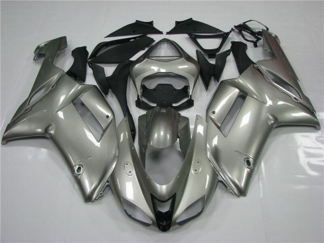 Cheap 2007-2008 Grey Kawasaki ZX6R Moto Fairings Cheap 2007-2008 Grey Kawasaki ZX6R Moto Fairings