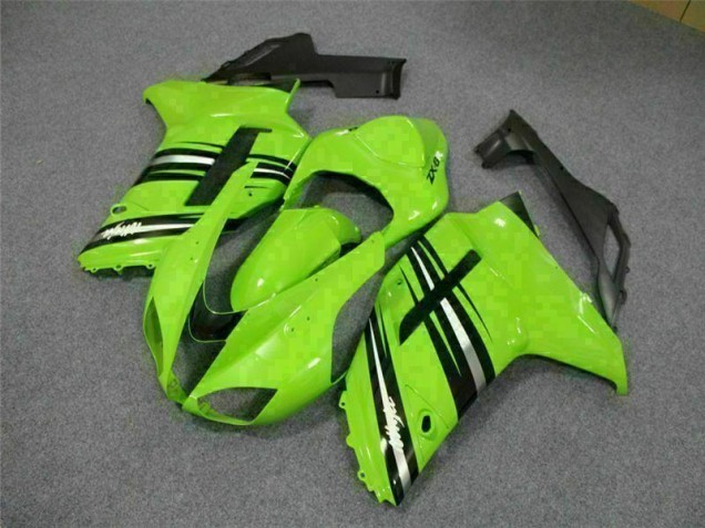 Cheap 2007-2008 Green Black Kawasaki ZX6R Motorcycle Fairings Kit Cheap 2007-2008 Green Black Kawasaki ZX6R Motorcycle Fairings Kit