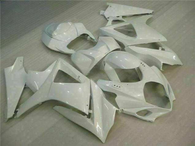 Cheap 2007-2008 White Suzuki GSXR 1000 K7 Motorcycle Fairing Cheap 2007-2008 White Suzuki GSXR 1000 K7 Motorcycle Fairing