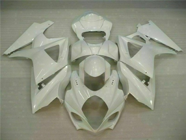 Cheap 2007-2008 White Suzuki GSXR 1000 K7 Motorcycle Fairing Cheap 2007-2008 White Suzuki GSXR 1000 K7 Motorcycle Fairing