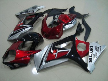 Cheap 2007-2008 Red Black Silver Suzuki GSXR 1000 K7 Bike Fairing