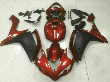 Cheap 2007-2008 Red Black Yamaha YZF R1 Bike Fairing Kit