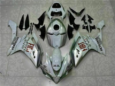Cheap 2007-2008 White Yamaha YZF R1 Motorcycle Fairings Kits