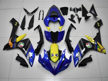 Cheap 2007-2008 Yamaha YZF R1 Motorcycle Fairings MF0841 - Blue Shark