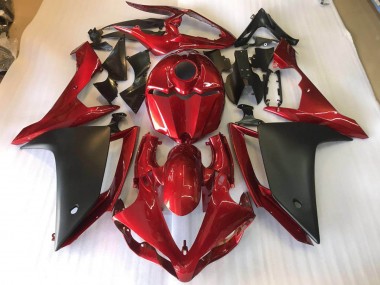 Cheap 2007-2008 Matte Black Red Yamaha YZF R1 Motorbike Fairing Kits
