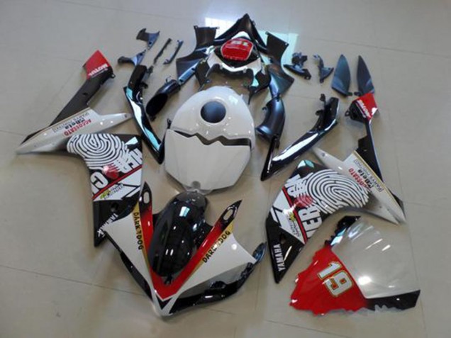 Cheap 2007-2008 Black White Red Yamaha YZF R1 Motor Fairings Cheap 2007-2008 Black White Red Yamaha YZF R1 Motor Fairings