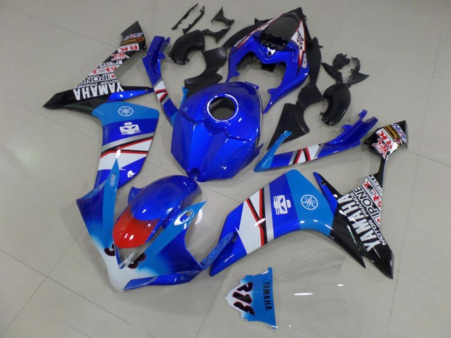Cheap 2007-2008 Blue White Black Stickers Yamaha YZF R1 Motorcycle Fairing Cheap 2007-2008 Blue White Black Stickers Yamaha YZF R1 Motorcycle Fairing