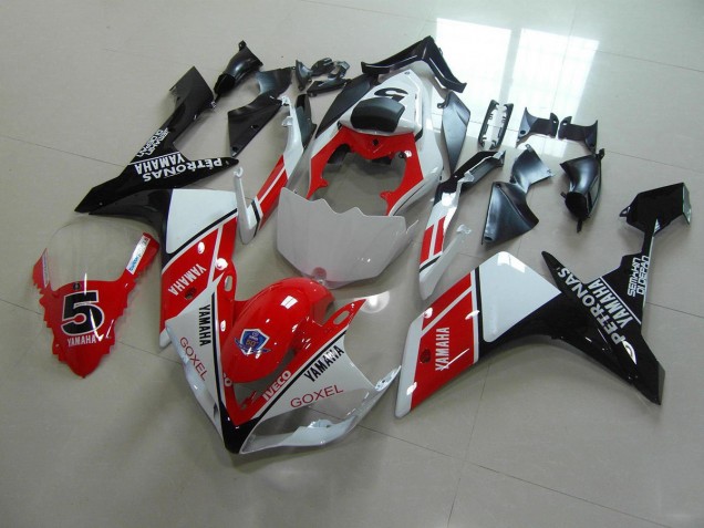 Cheap 2007-2008 Red White Stickers Yamaha YZF R1 Motorbike Fairing Kits Cheap 2007-2008 Red White Stickers Yamaha YZF R1 Motorbike Fairing Kits