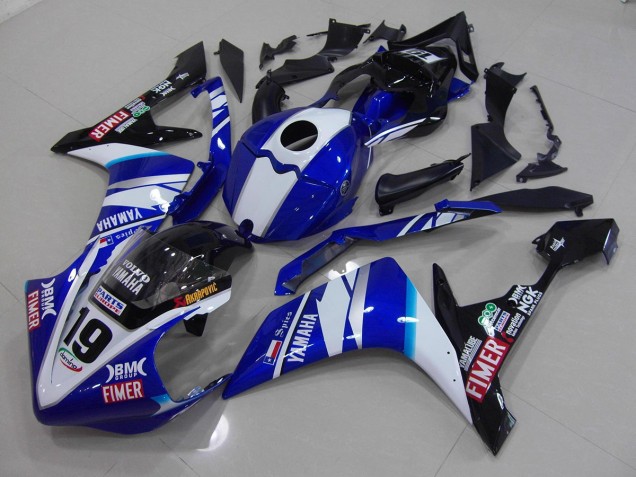 Cheap 2007-2008 White Blue Yamaha YZF R1 Moto Fairings Cheap 2007-2008 White Blue Yamaha YZF R1 Moto Fairings