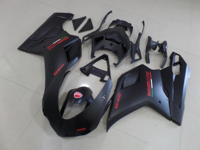 Cheap 2007-2014 Matte Black Red Sticker Ducati 848 1098 1198 Bike Fairing Cheap 2007-2014 Matte Black Red Sticker Ducati 848 1098 1198 Bike Fairing