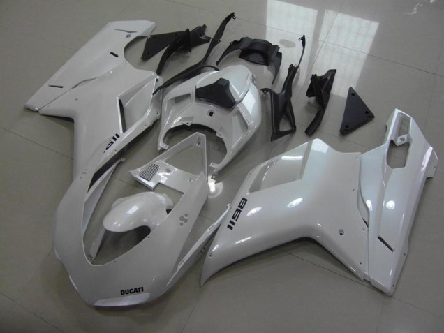 Cheap 2007-2014 Pear White Black Decals Ducati 848 1098 1198 Motor Fairings Cheap 2007-2014 Pear White Black Decals Ducati 848 1098 1198 Motor Fairings