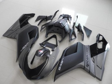 Cheap 2007-2014 Black Ducati 848 1098 1198 Motorcylce Fairings