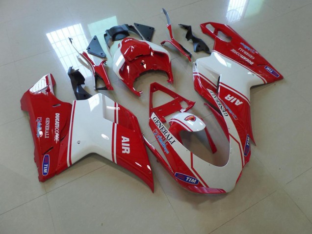 Cheap 2007-2014 Red and White Air Ducati 848 1098 1198 Motorbike Fairing Cheap 2007-2014 Red and White Air Ducati 848 1098 1198 Motorbike Fairing