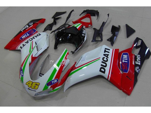 Cheap 2007-2014 Red White Yellow 46 Ducati 848 1098 1198 Bike Fairings Cheap 2007-2014 Red White Yellow 46 Ducati 848 1098 1198 Bike Fairings