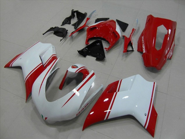 Cheap 2007-2014 White and Red Racing Version Ducati 848 1098 1198 Motorbike Fairing Cheap 2007-2014 White and Red Racing Version Ducati 848 1098 1198 Motorbike Fairing