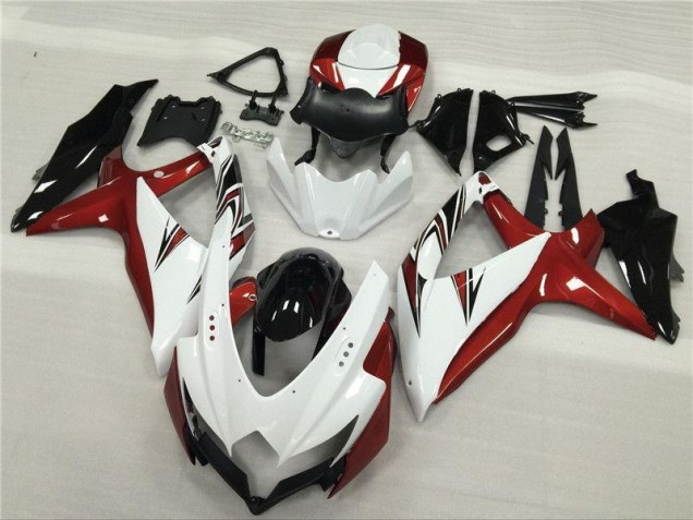 Cheap 2008-2010 White Red Black Suzuki GSXR 600/750 Motor Fairings Cheap 2008-2010 White Red Black Suzuki GSXR 600/750 Motor Fairings
