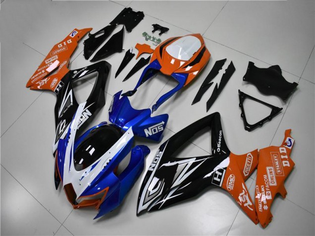 Cheap 2008-2010 Blue Orange Suzuki GSXR 600/750 Motorcycle Fairings Kit Cheap 2008-2010 Blue Orange Suzuki GSXR 600/750 Motorcycle Fairings Kit