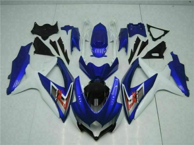 Cheap 2008-2010 Blue White Suzuki GSXR 600/750 Motorcycle Fairings