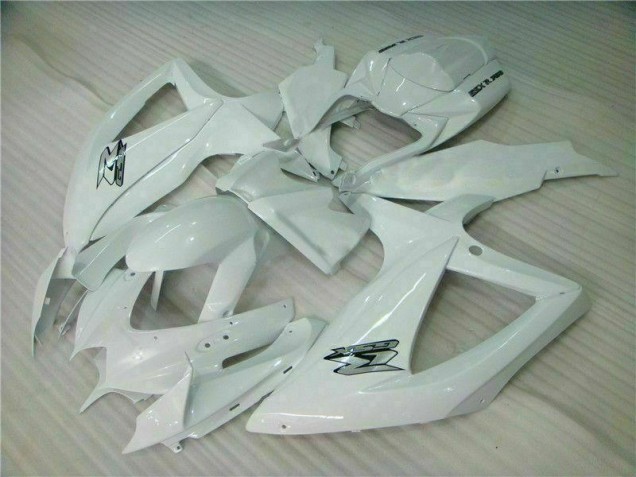 Cheap 2008-2010 White Suzuki GSXR 600/750 Bike Fairing Kit Cheap 2008-2010 White Suzuki GSXR 600/750 Bike Fairing Kit