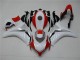 Cheap 2008-2011 White Red Honda CBR1000RR Motorcylce Fairings