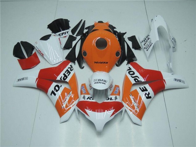 Cheap 2008-2011 Orange White Red Repsol Honda CBR1000RR Motorcycle Fairing Kits