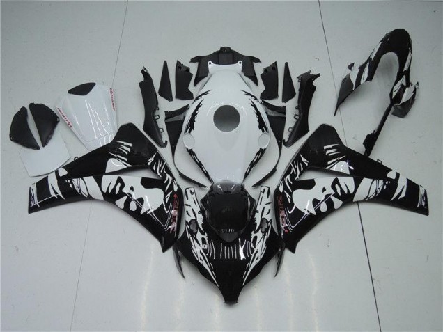 Cheap 2008-2011 Black White Honda CBR1000RR Motorbike Fairing