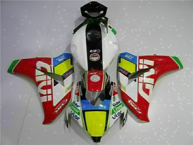 Cheap 2008-2011 Red White Honda CBR1000RR Bike Fairing