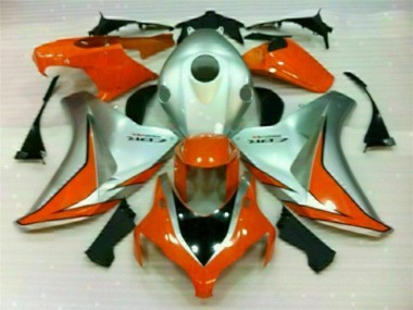Cheap 2008-2011 Silver Orange Honda CBR1000RR Bike Fairings