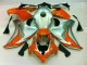 Cheap 2008-2011 Silver Orange Honda CBR1000RR Bike Fairings