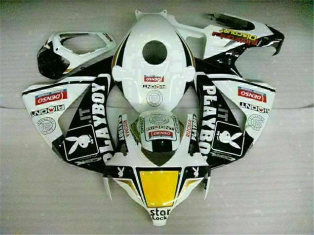 Cheap 2008-2011 White Black Playboy Honda CBR1000RR Motorbike Fairing