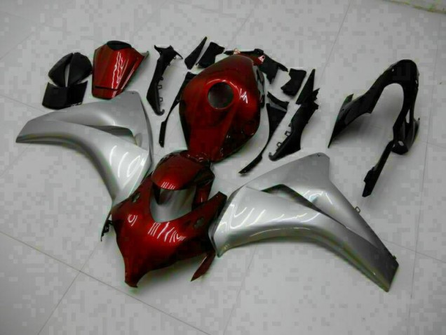 Cheap 2008-2011 Red Silver Honda CBR1000RR Replacement Motorcycle Fairings