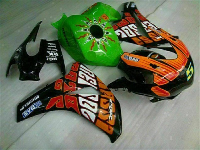 Cheap 2008-2011 Green Orange Honda CBR1000RR Motorcycle Fairings Kits