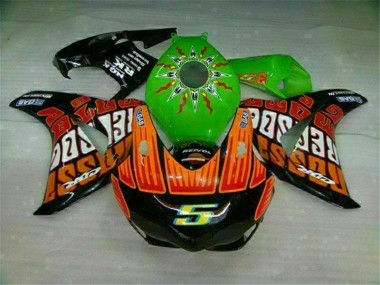 Cheap 2008-2011 Green Orange Honda CBR1000RR Motorcycle Fairings Kits