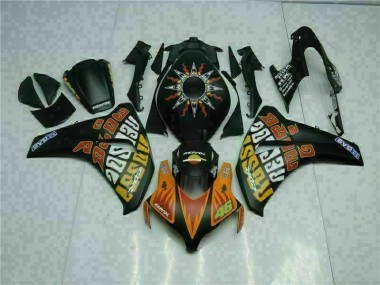 Cheap 2008-2011 Orange Black Honda CBR1000RR Motorcyle Fairings
