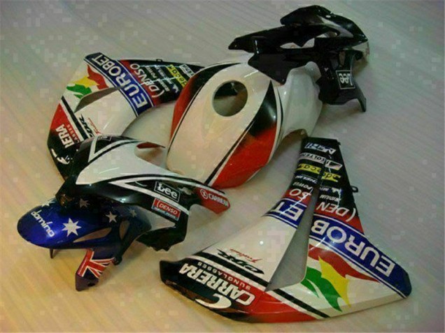 Cheap 2008-2011 White Blue Honda CBR1000RR Motorcycle Fairing