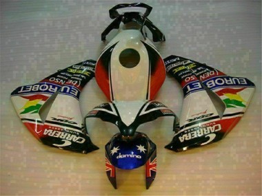 Cheap 2008-2011 White Blue Honda CBR1000RR Motorcycle Fairing