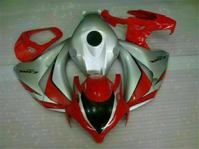 Cheap 2008-2011 Red Silver Honda CBR1000RR Motorbike Fairing