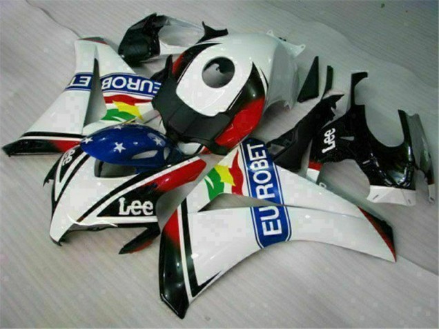 Cheap 2008-2011 White Blue Red Eurobet Lee Honda CBR1000RR Motorcycle Fairing Kit