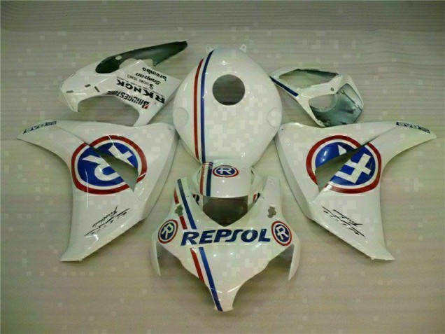 Cheap 2008-2011 White Blue Repsol Honda CBR1000RR Bike Fairing
