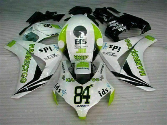 Cheap 2008-2011 White Green Hannspree 84 Honda CBR1000RR Motorcycle Bodywork