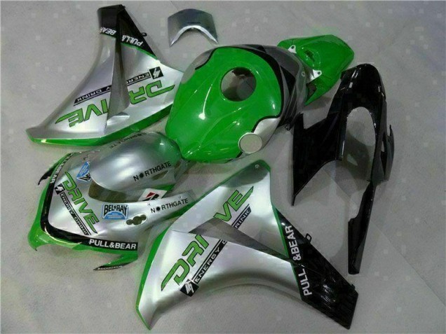 Cheap 2008-2011 Green Silver Honda CBR1000RR Moto Fairings