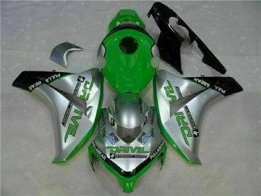 Cheap 2008-2011 Green Silver Honda CBR1000RR Moto Fairings