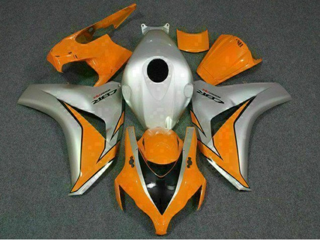 Cheap 2008-2011 Orange Silver Honda CBR1000RR Motorcycle Bodywork
