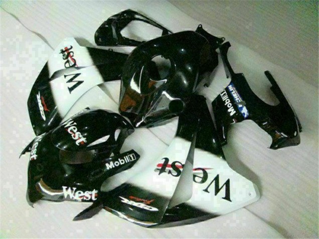 Cheap 2008-2011 White Black West Honda CBR1000RR Motorbike Fairing Kits & Plastics